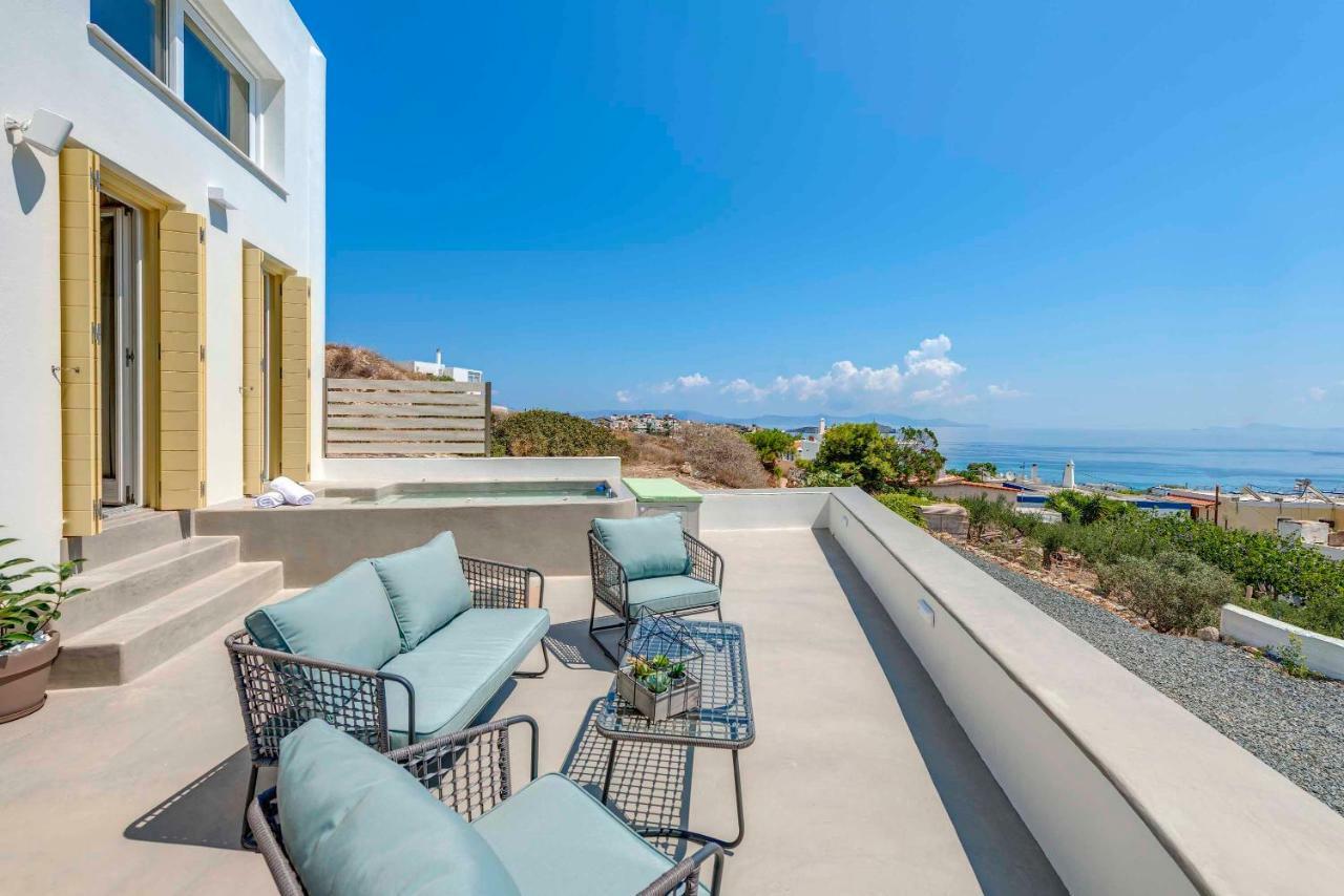 Villa Alba In Syros With Private Jacuzzi Azolimnos Dış mekan fotoğraf